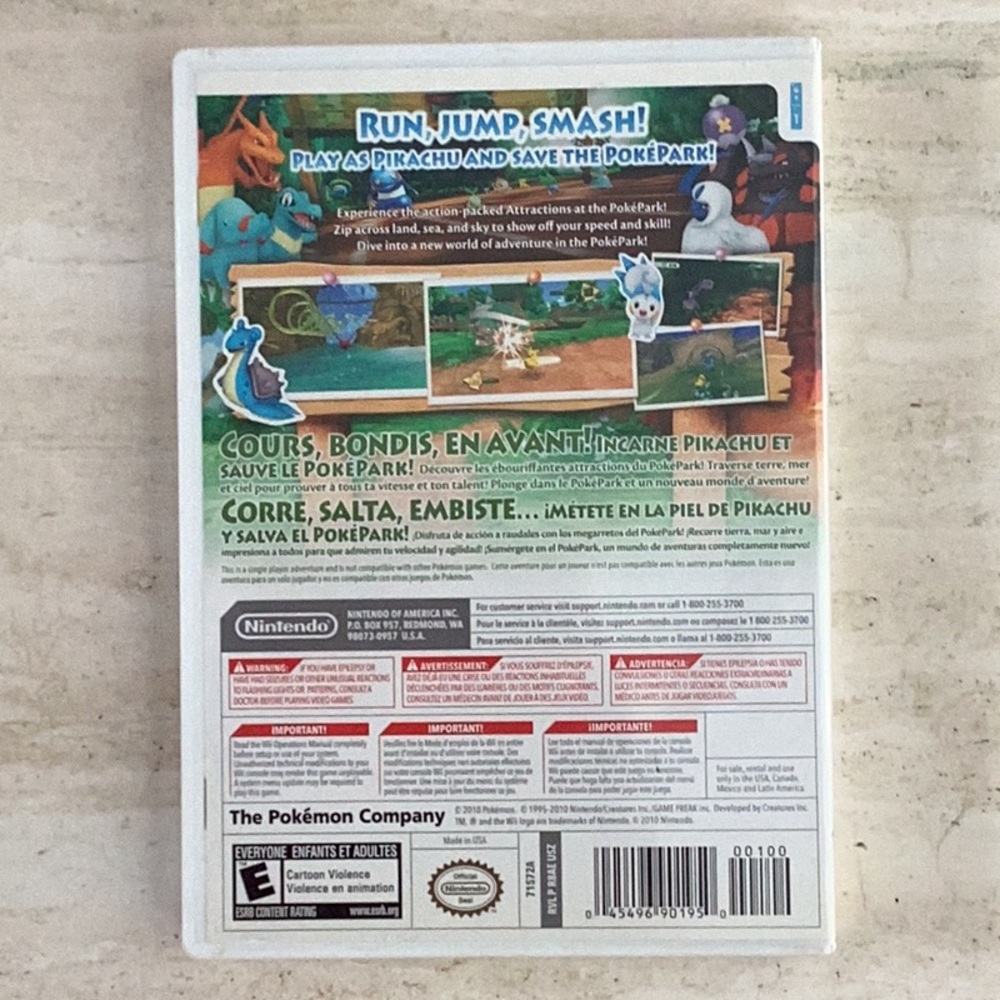 PokePark Pikachu’s Adventure Nintendo Wii Game Pokemon Complete CIB - Picture 2 of 7